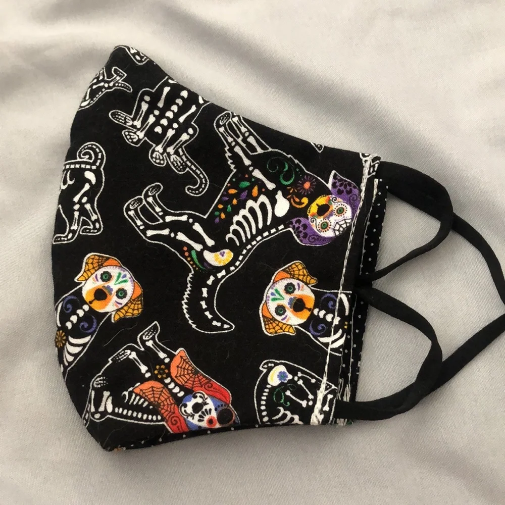 Hand made reversible Halloween mask